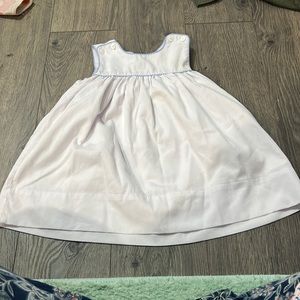 18 Months white and blue smock dress